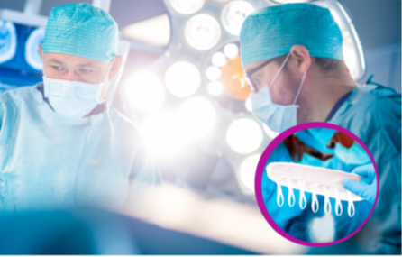 Surgeon in operating room with SubPac® wound dressing device